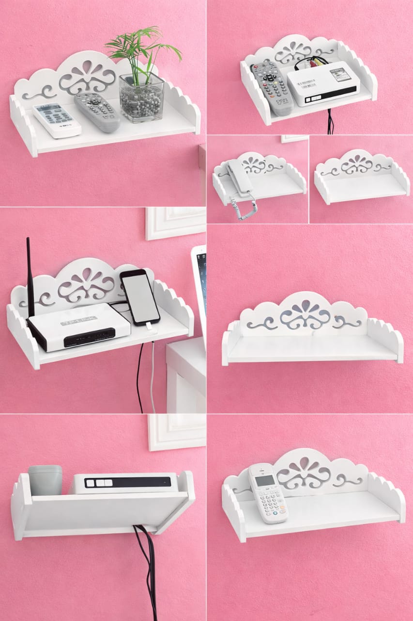 Étagère murale décorative pour box Internet / décodeur TV