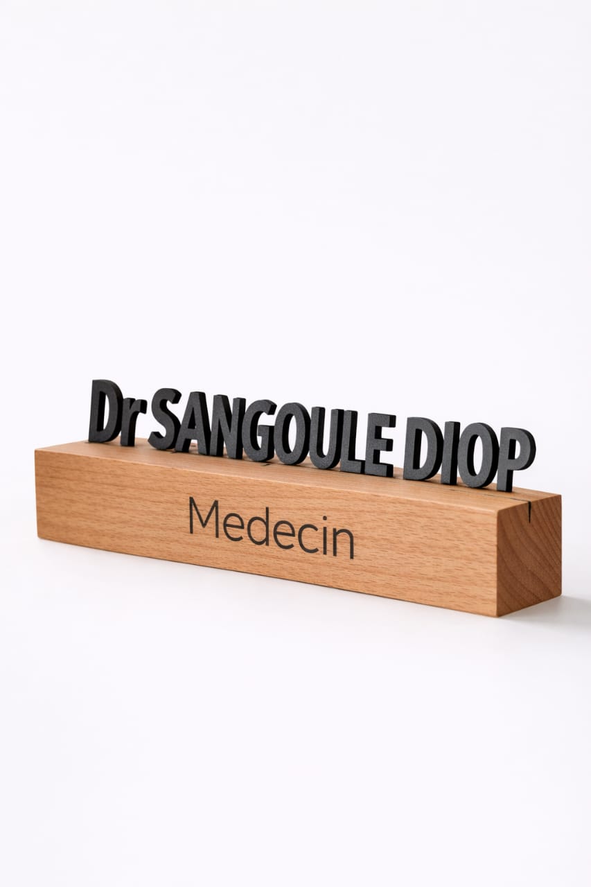 Plaque nominative personnalisée
