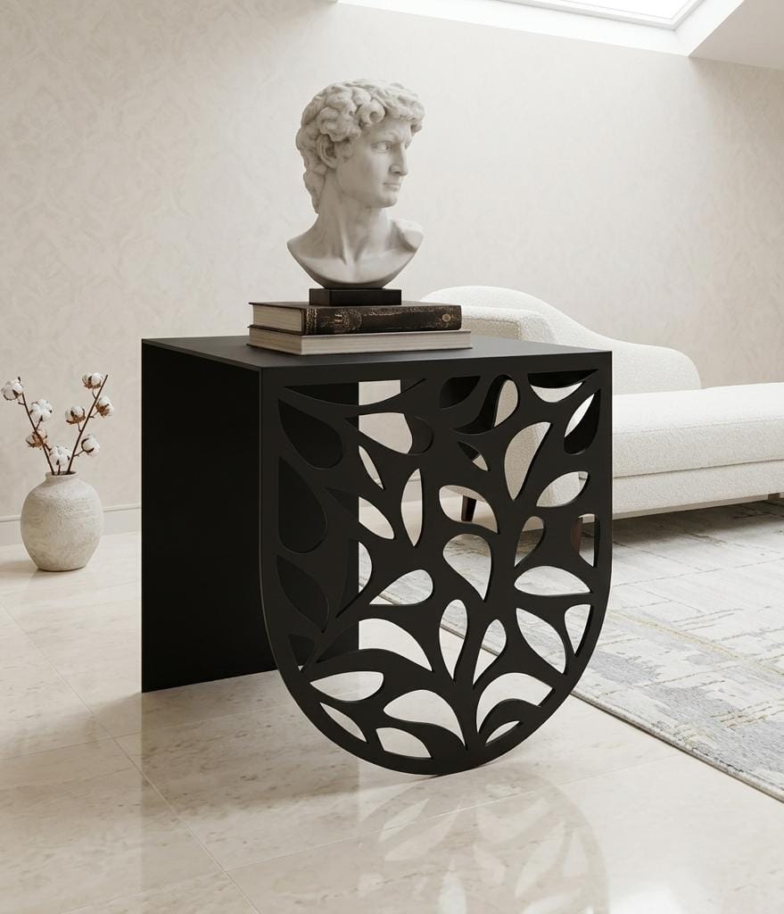 Table d'appoint moderne en métal